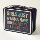 Lunch Box Les filles veulent juste avoir des droits humains  (Dos)