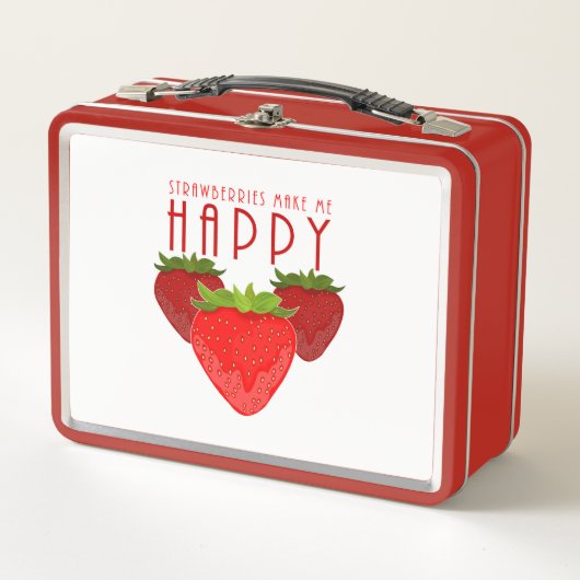 Lunch Box Les Fraises Me Rendent Heureux (Devant)
