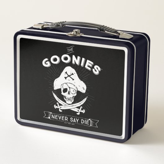 Lunch Box Les Goonies "Ne jamais dire mourir" Pirate Badge (Devant)