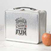 Lunch Box Les goules veulent juste s'amuser conception vecto (En situation)