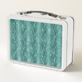 Lunch Box Les gouttes de pluie sur le métal vert (Dos)