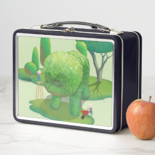 Lunch Box Les jardiniers de chats et les animaux verts