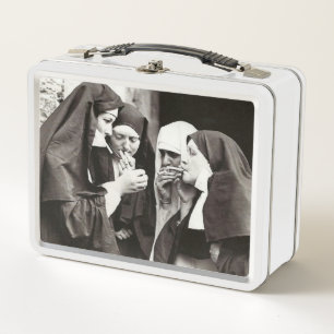 Lunch Box Les soeurs fument la photo Vintage