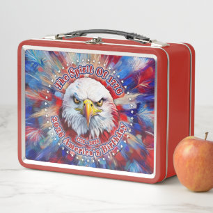 Lunch Box L'Esprit de 1776, 2026 L'aigle rouge de feu d'Amér