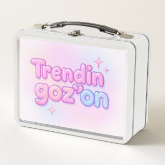 Lunch Box Lettre bulle pastel tendance Goz On Y2K