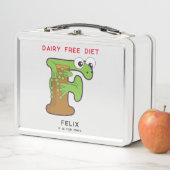 Lunch Box Lettre F Grenouille Ajouter Le Nom Allergies Retou (En situation)