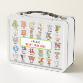 Lunch Box Lettre H Horse Ajouter Nom Allergies Retour À L'Éc (Dos)
