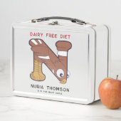 Lunch Box Lettre N Nom De L'Aigle De Nuit Allergies Retour À (En situation)