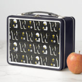 Lunch Box Lettre sport Woodstock Varsity Motif (En situation)