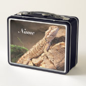 Lunch Box Lézard Dragon Porté Par Un Bébé Personnalisé (Dos)