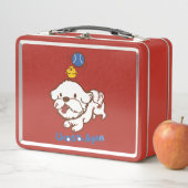 Lunch Box Lhasa apso bubu et petit poulet guagua (En situation)