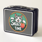 Lunch Box L'heure du goûter du chat – Un mignon chat de dess (Dos)