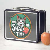 Lunch Box L'heure du goûter du chat – Un mignon chat de dess (En situation)