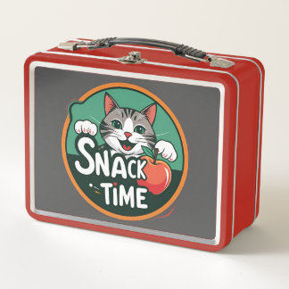 Lunch Box L'heure du goûter du chat – Un mignon chat de dess
