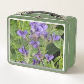 Lunch Box Libellule Darner aux Yeux Bleus sur Fleurs Violett (Devant)