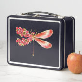 Lunch Box libellule de fleurs avec sakura de bijoux (En situation)