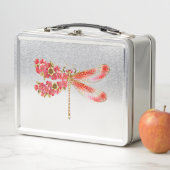 Lunch Box libellule de fleurs avec sakura de bijoux (En situation)