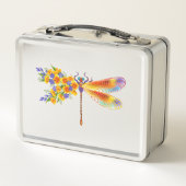 Lunch Box libellule de fleurs jaunes (Dos)