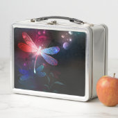 Lunch Box libellule rouge brillante (En situation)