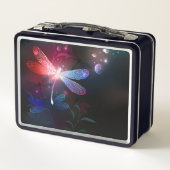 Lunch Box libellule rouge brillante (Dos)