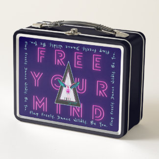 Lunch Box Libérez votre esprit Flamant rose gratuit