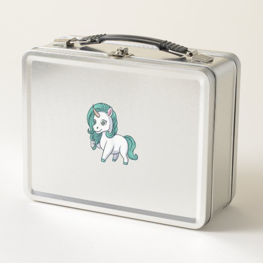 Lunch Box Licorne avec Crinière à l'Essence Mignon Design de (Devant)