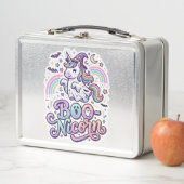 Lunch Box Licorne Boo-licorne Vecteur Premium Conception Vec (En situation)