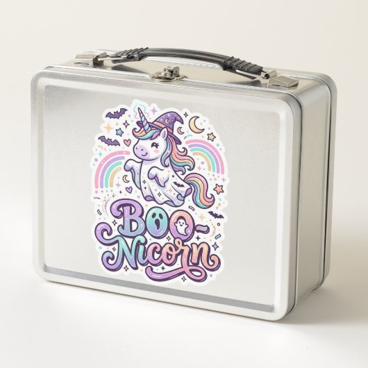Lunch Box Licorne Boo-licorne Vecteur Premium Conception Vec (Devant)