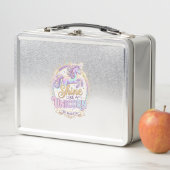 Lunch Box Licorne Brille Comme une Licorne POD Prêt Marché (En situation)