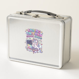Lunch Box Licorne Coding Licorne Debug Squad Marché Charmeur