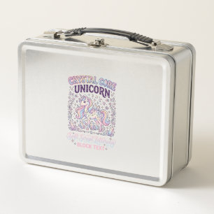 Lunch Box Licorne Crystal Core Licorne Adorable Vector Desig