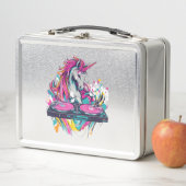Lunch Box Licorne de musique DJ (1) (En situation)