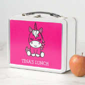 Lunch Box Licorne de petite fille (En situation)
