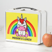 Lunch Box Licorne des Petites Filles Retour à l'École (En situation)