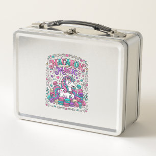 Lunch Box Licorne Macaron Magie Coloré Marché Artwork