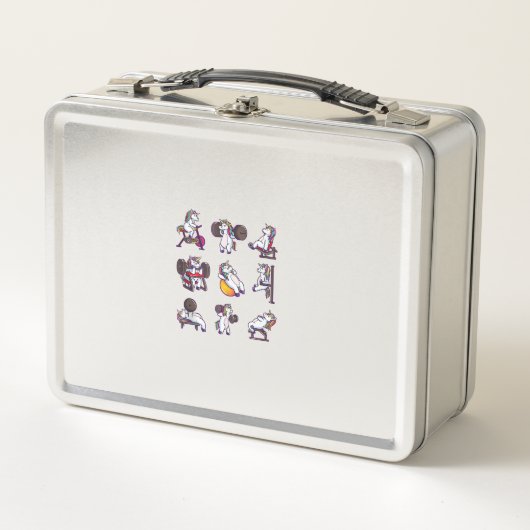 Lunch Box Licorne Musculation Force Athlétique Gym Entraînem (Devant)