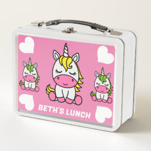 Lunch Box Licorne Petites Filles Retour À l'École