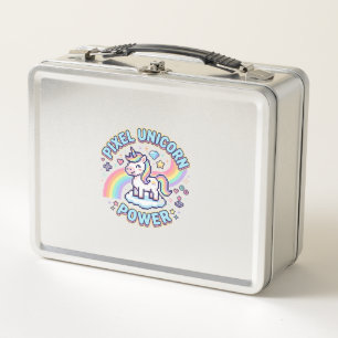 Lunch Box Licorne Pixel Licorne Puissance Conception Graphiq
