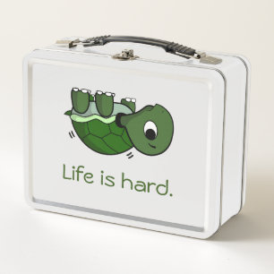 Lunch Box Life is Hard - Be Nice, Struggling Turtle T-Shirt