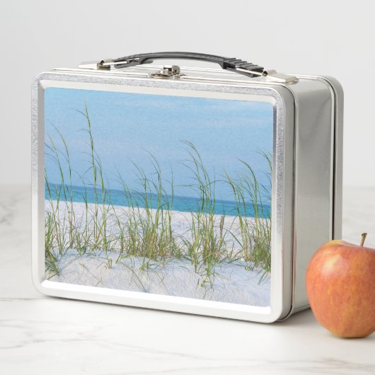 Lunch Box Ligne D'Aiguilles De Mer En Sable Blanc (En situation)