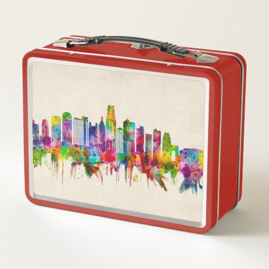 Lunch Box Ligne Skyline de Kansas City Missouri (Dos)