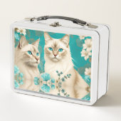 Lunch Box Lilac Lynx Point Siamese Portrait Art (Devant)