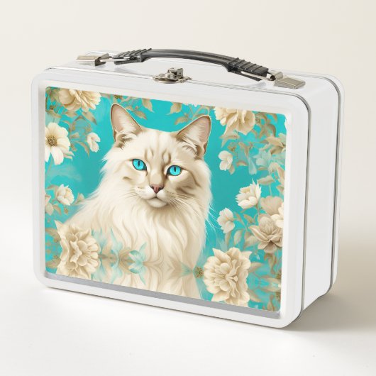 Lunch Box Lilac Lynx Point Siamese Portrait Art Anniversaire (Devant)