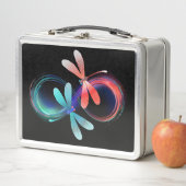 Lunch Box L'infini avec des libellules lumineuses (En situation)