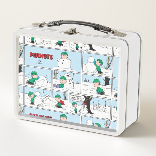 Lunch Box Linus Construit Un Snowman (Devant)