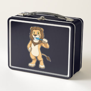 Lunch Box Lion avec brosse à dents