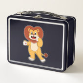 Lunch Box Lion avec coeur (Devant)