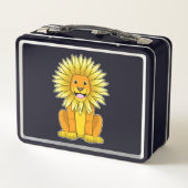 Lunch Box Lion avec Fleur de tournesol (Dos)
