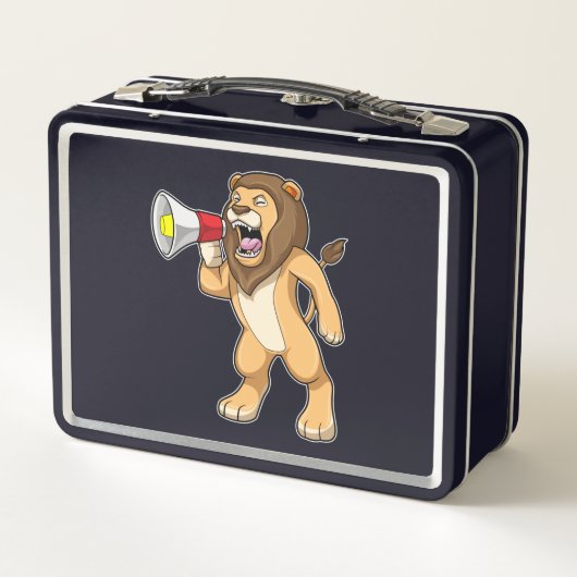 Lunch Box Lion avec microphone (Dos)