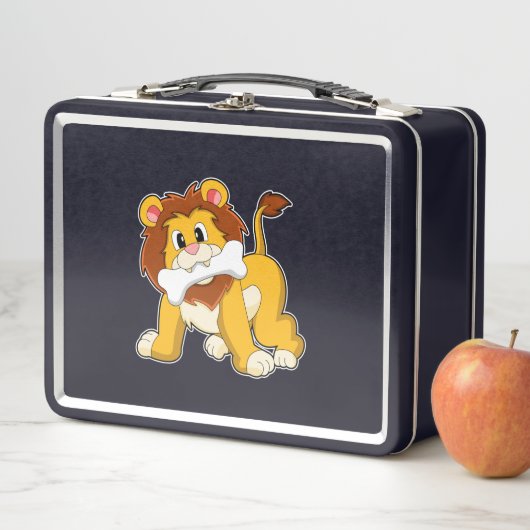 Lunch Box Lion avec os (En situation)